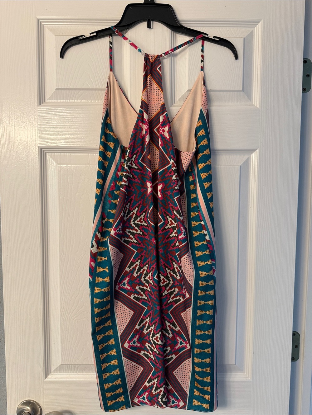 Gianni Bini Multicolor Geometric Midi Slip Dress - Picture 4 of 6